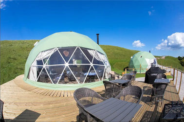 Luksusowy namiot kempingowy Geo Namiot namiotowy, przezroczysty namiot kopułowy Namiot rodzinny o powierzchni 30 metrów kwadratowych