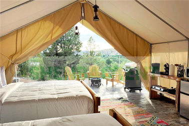 Rury stalowe Rama Luksusowe namioty do ośrodków Canvans Do hotelu Camping Dostosowana wysokość